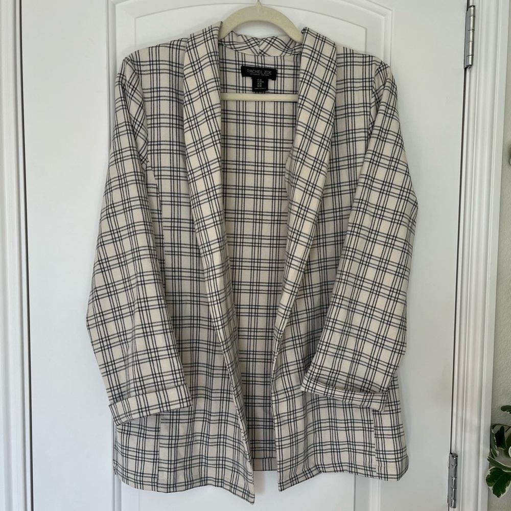 Plaid summer blazer oversized Rachel Zoe Medium
